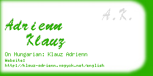 adrienn klauz business card